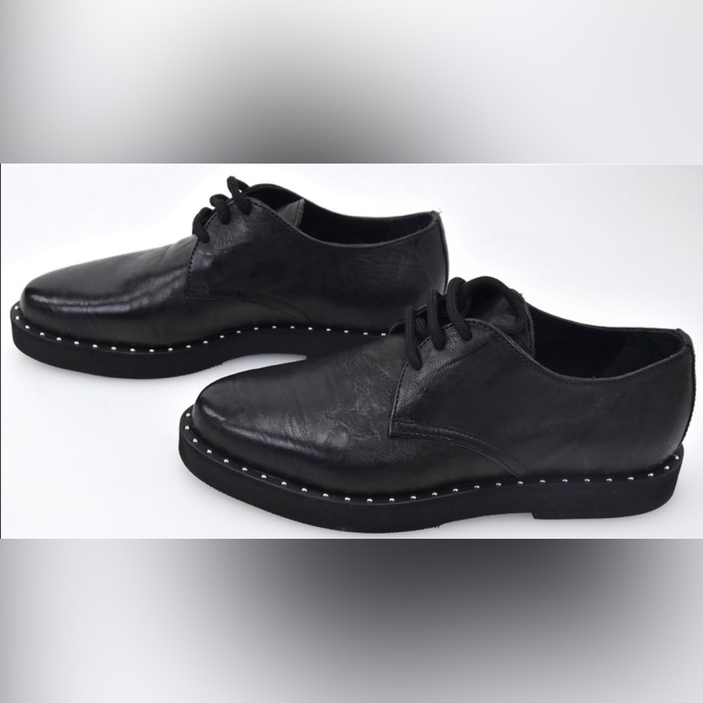 PINKO WOMAN CLASSIC Francesina Shoes BUSINESS DERBY LEATHER SHOES LACE 
6.5